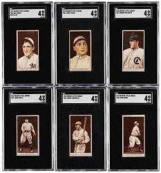 1912 T207 Brown Background SGC VG/EX 4 Graded Collection (12) with Shortprints