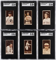 1912 T207 Brown Background SGC GOOD+ 2.5 Graded Collection (12) with Joe Tinker & Shortprints