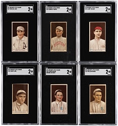 1912 T207 Brown Background SGC GOOD 2 Graded Collection (13) with Shortprints & Variations