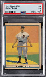 1941 Play Ball #13 Jimmie Foxx PSA VG 3