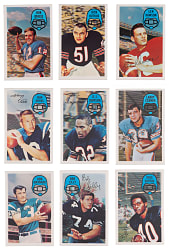 1970 Kellogg's Football Complete Set (60) - Sharp!
