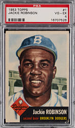 1953 Topps #1 Jackie Robinson PSA VG-EX 4