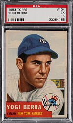 1953 Topps #104 Yogi Berra PSA EX 5