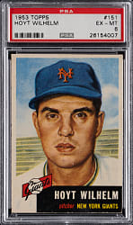 1953 Topps #151 Hoyt Wilhelm PSA EX-MT 6