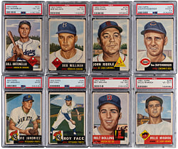 1953 Topps PSA VG-EX 4 or VG-EX+ 4.5 Graded Starter Set (114) with (31) High Numbers