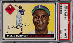 1955 Topps #50 Jackie Robinson PSA EX-MT 6