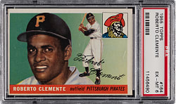 1955 Topps #164 Roberto Clemente Rookie PSA EX-MT 6