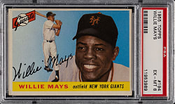 1955 Topps #194 Willie Mays PSA EX-MT 6