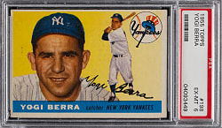1955 Topps #198 Yogi Berra PSA EX-MT 6