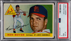 1955 Topps #125 Ken Boyer PSA NM 7