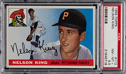 1955 Topps #112 Nelson King PSA NM-MT+ 8.5