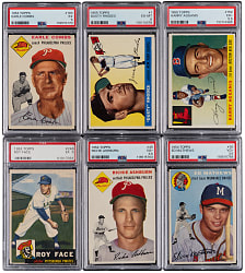 1953-1955 Topps PSA Graded Collection (12) with Hall of Famers & Stars