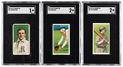 1909-1911 T206 White Border Cycle 350 Subjects SGC POOR 1 or GOOD 2 Graded (3)