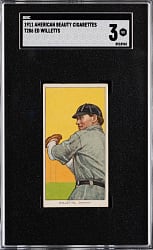 1909-1911 T206 White Border Ed Willetts SGC VG 3 - American Beauty 460 Subjects Back