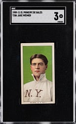 1909-1911 T206 White Border Jake Weimer SGC VG 3 - El Principe De Gales Back