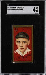 1911 T205 Gold Border Rube Marquard SGC VG/EX 4