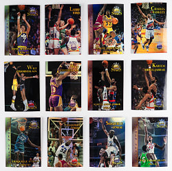 1996 Topps NBA Stars Refractor Near Complete Set (144/150) with All (3) Shaquille O'Neal - Tough Parallel!