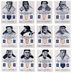 2012 Panini National Treasures Triple Crown Winners Relics Partial Set (17/24) with Ty Cobb  & Lou Gehrig - All #/99 or Lesser