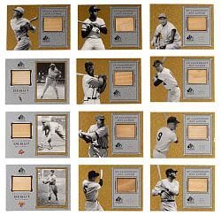 2001 SP Legendary Cuts Game-Used Bat Collection (12) with Ty Cobb, Joe Jackson & Babe Ruth