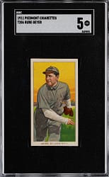 1909-1911 T206 White Border Rube Geyer SGC EX 5