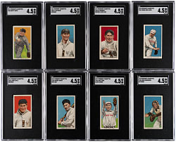 1909-1911 T206 White Border SGC VG/EX+ 4.5 Graded Group (8)