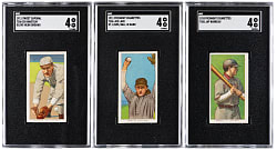 1909-1911 T206 White Border St. Louis Player SGC VG/EX 4 Graded (3)