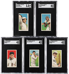 1909-1911 T206 White Border New York Giants SGC VG+ 3.5 to VG/EX 4 Graded (5)