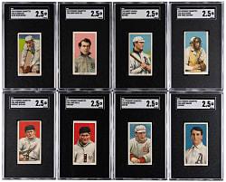 1909-1911 T206 White Border SGC GOOD+ 2.5 Graded Collection (8) with John McGraw & Buck Herzog Variation