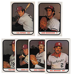 1981 TCMA Rochester Red Wings Complete Set (23) with #15 Cal Ripken Jr.