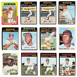 1968-1975 Topps Grab Bag (65) with (41) Hall of Famers Including Aaron, Rose & Ryan