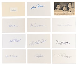 Index Card Signed Hoard (750+) with Several Hall of Famers, Deceased and Tougher Examples