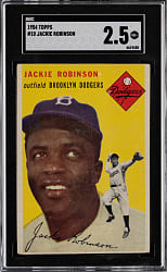 1954 Topps #10 Jackie Robinson SGC GOOD+ 2.5