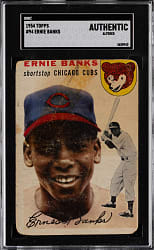1954 Topps #94 Ernie Banks Rookie SGC Authentic-Altered