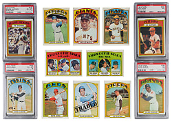 1972 Topps Complete Set (787) with (5) Graded Stars & One Variation