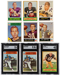 1960-1978 Topps Football Grab Bag (46) with (34) Hall of Famers & (3) SGC Graded