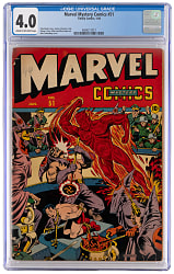 1944 Timely Comics Marvel Mystery Comics #51 Alex Schomburg Cover - CGC 4.0