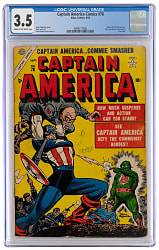 1954 Atlas Comics Captain America Comics #78 Last Issue - CGC 3.5
