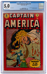 1949 Timely Comics Captain America Comics #72 Golden Girl Appearance - CGC 5.0