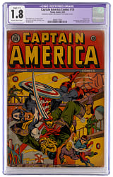 1942 Timely Comics Captain America Comics #18 Classic Cover by Al Avison - CGC 1.8 Restored Slight (C-1)