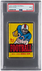 1976 Topps Football Unopened Wax Pack PSA MINT 9