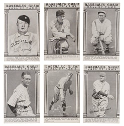 1948 Baseball's Great Hall of Fame Exhibits Near Complete Set (31/33)