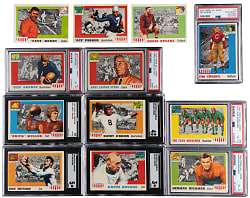 1955 Topps All-American Football Set (100) with (10) Graded Keys