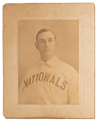1904-1906 Jake Stahl Washington Nationals Large Format Cabinet Photograph