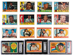 1960 Topps Complete Set (572) with (3) Graded Keys