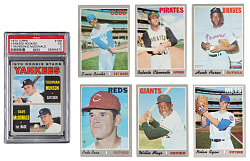 1970 Topps Complete Set (720) with (3) Graded Keys Plus (4) Checklist Variations & Wrapper