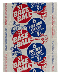 1951 Bowman Baseball 5-Cent Wrapper