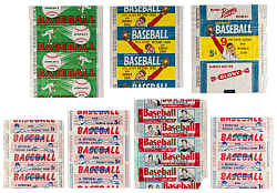 1952-1955 Bowman Baseball Wrapper Group (7)