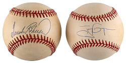 Hall of Famer Single-Signed Baseballs (2) with Tony Gwynn & Frank Robinson - Both with UDA COA/Box/Bag