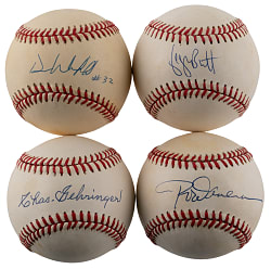 Hall of Famer Single-Signed Baseball Collection (12) with (3) Inscribed