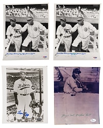 Negro League Legends Signed Collection (8) with Bell, Dandridge, Day, Leonard & O'Neil